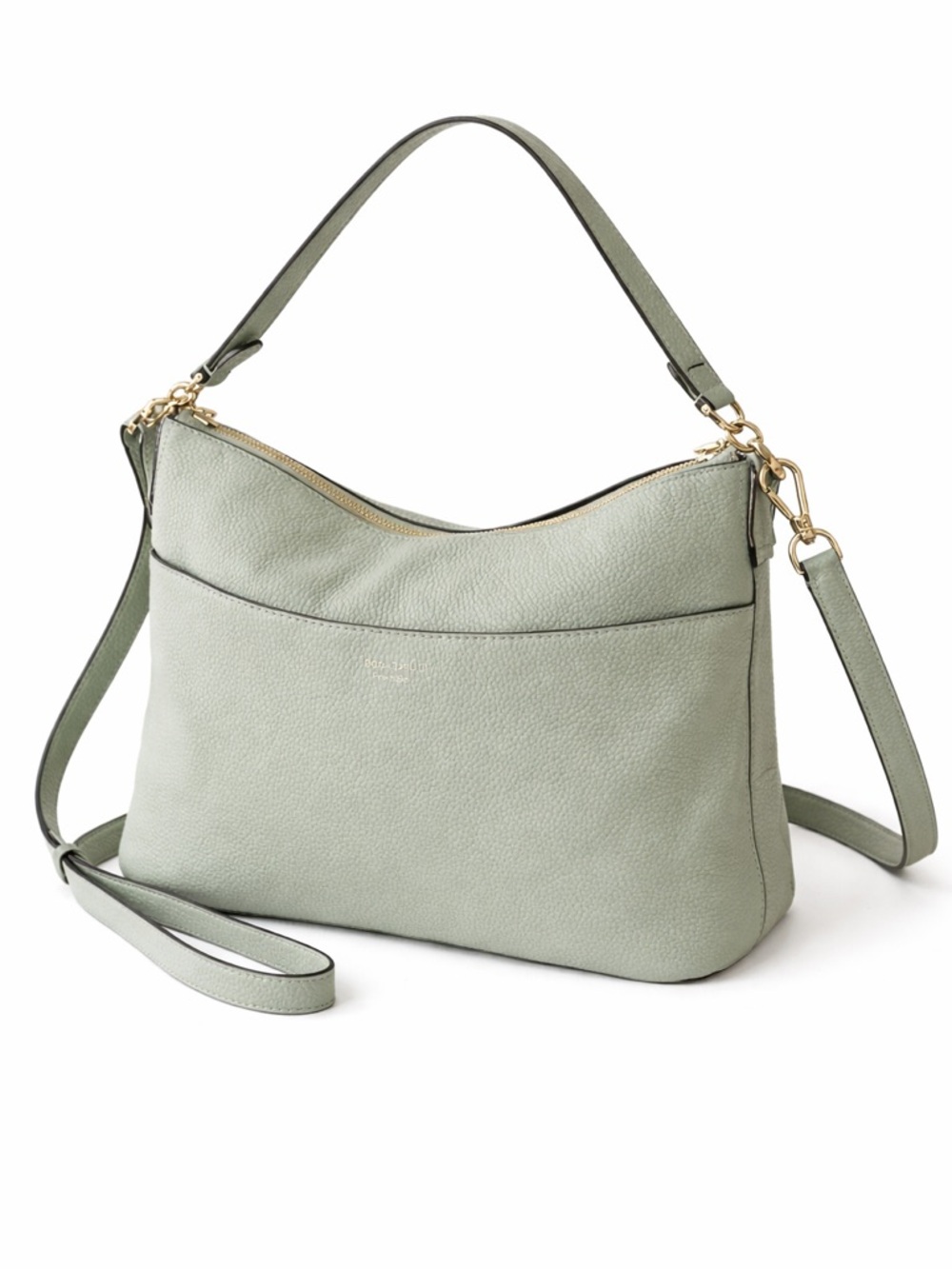 Kate Spade Mint Green Leather Shoulder Bag Crossbody Gold Hardware - Picture 2 of 12